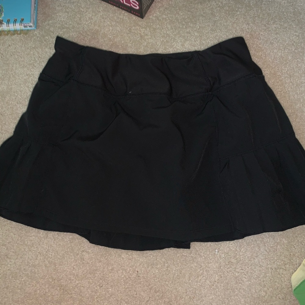 Black tennis skirt